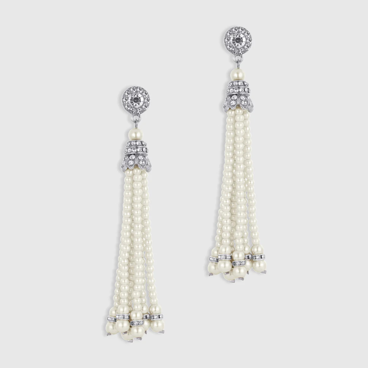 Shop 1920s Jewelry - Vintage Tassel Pearl Earrings | BABEYOND | BABEYOND