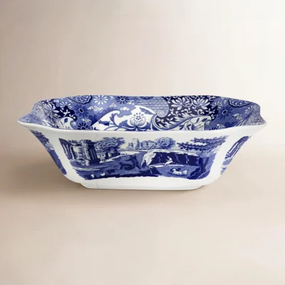 Blue Italian Square Serving Bowl | Wayfair North America