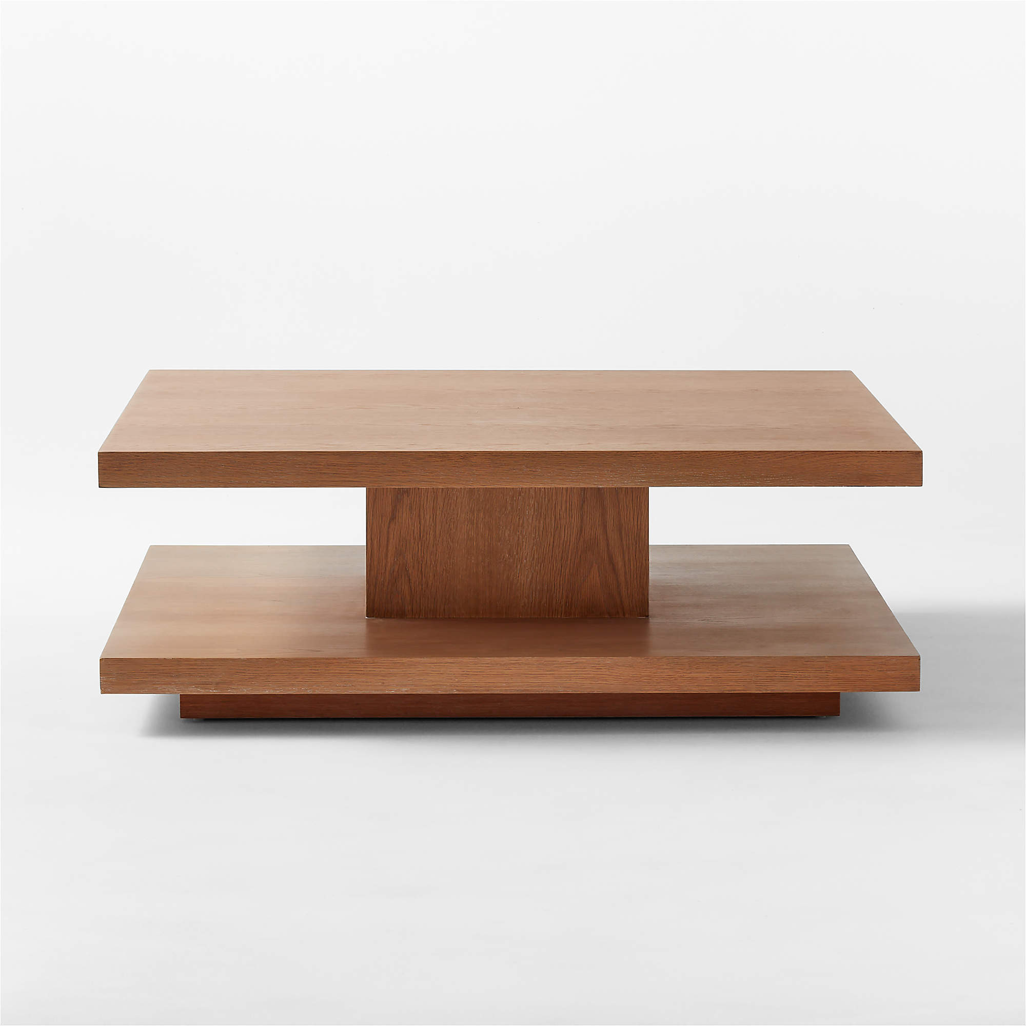 Pila Wood Tiered Coffee Table + Reviews | CB2 | CB2