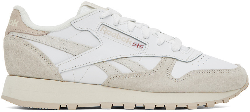 Reebok Classics White & Taupe Classic Sneakers | SSENSE