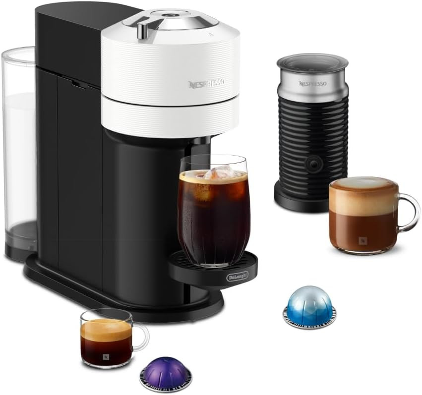 Nespresso Vertuo Next Coffee Machine with Milk Frother, White | Amazon (US)