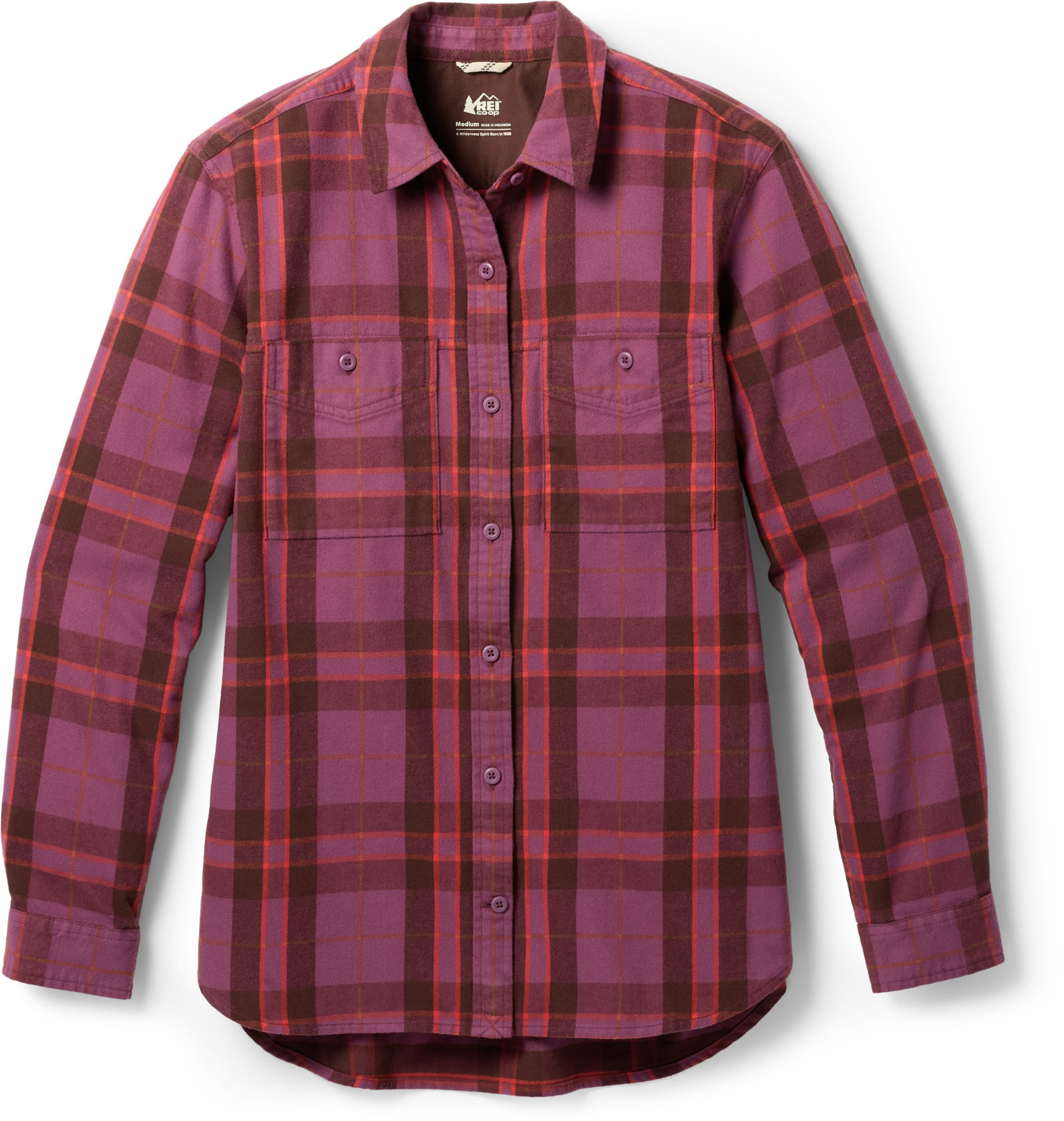 REI Co-op Women's Campwell Flannel Shirt Purple XL | REI