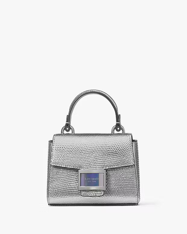 Katy Embossed Metallic Micro Crossbody | Kate Spade (US)