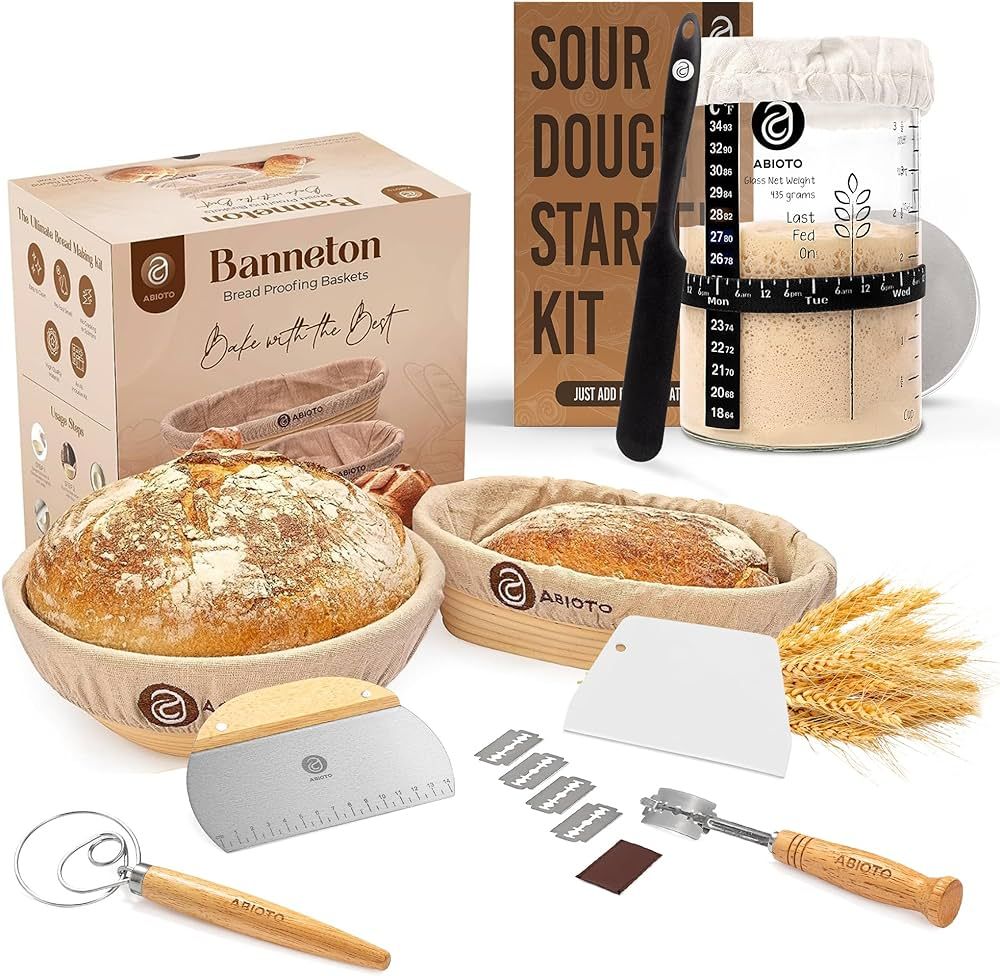 Sourdough Bread Baking Supplies and Starter Kit - Ultimate Bread Making and Sourdough Starter Kit... | Amazon (US)