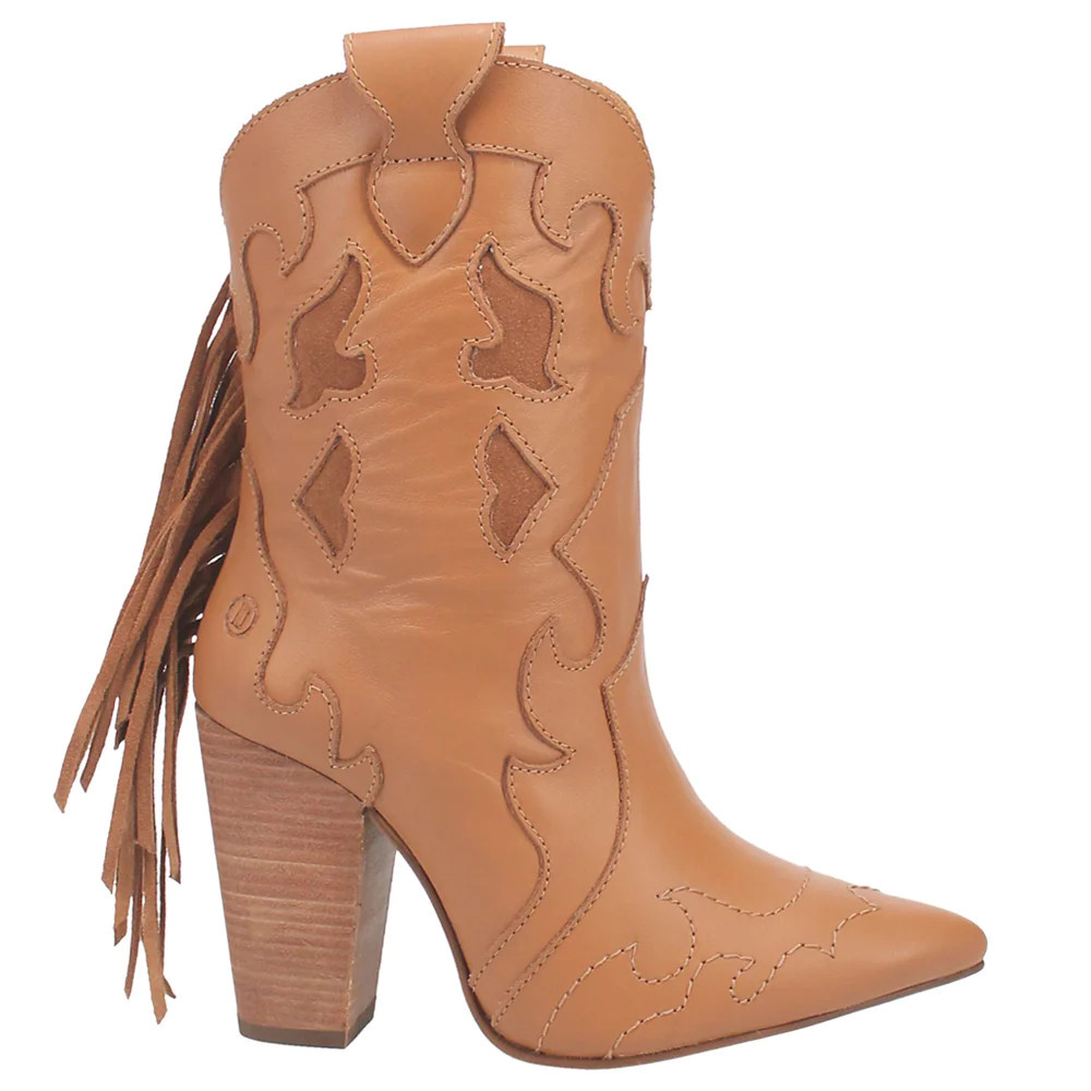 Shop Brown Womens Dingo Lady's Night Pointed Toe Cowboy Boots | Shoebacca