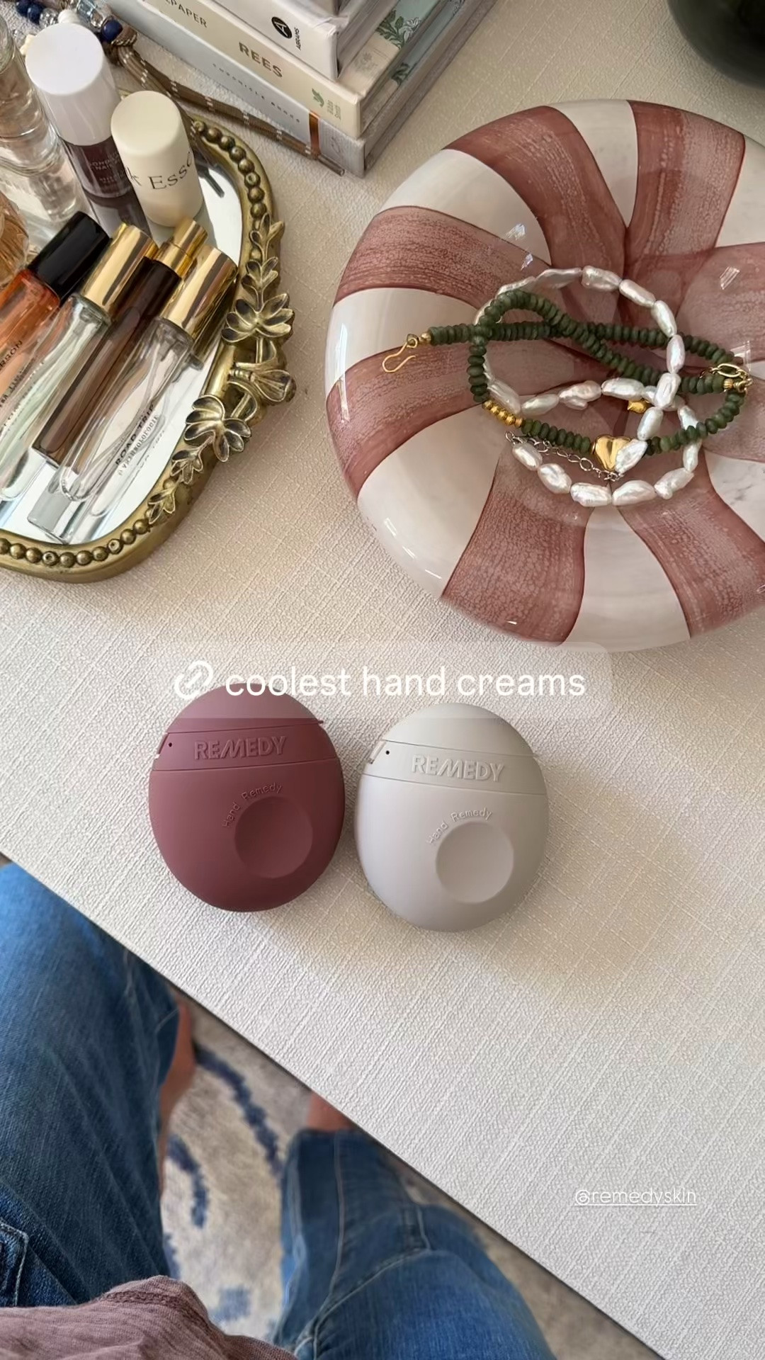 These hand creams are new from Remedy and I can’t get over the design and packaging! Leak-proof silicon that feel so good in your hands, perfect for your bag or keep in the car! One is repairing and one is firming 🙌🏻

#LTKselfcare #LTKBeauty #LTKOver40