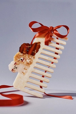 Solar Eclipse Handpainted Wide Tooth Comb | Anthropologie (US)