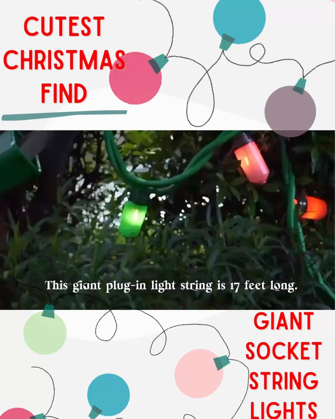 Jumbo Christmas Lights! My latest Amazon find that will definitely make your Christmas Merry and Bright🎄

#LTKHome #LTKSeasonal #LTKFindsUnder100