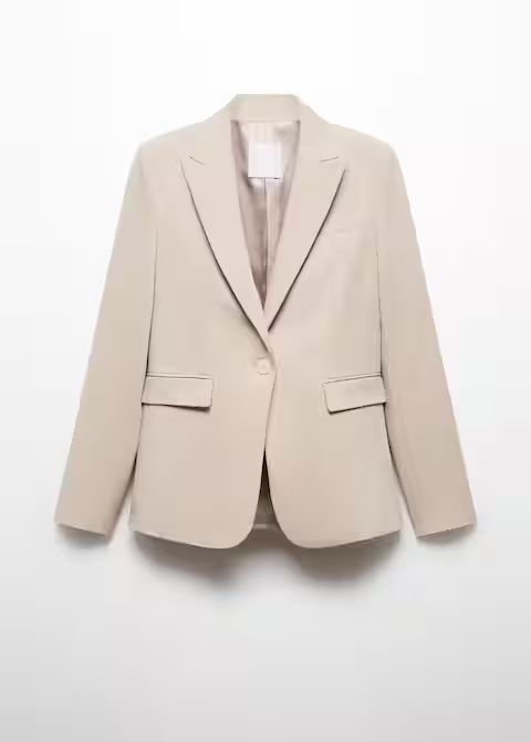 Fitted suit blazer | MANGO (US)