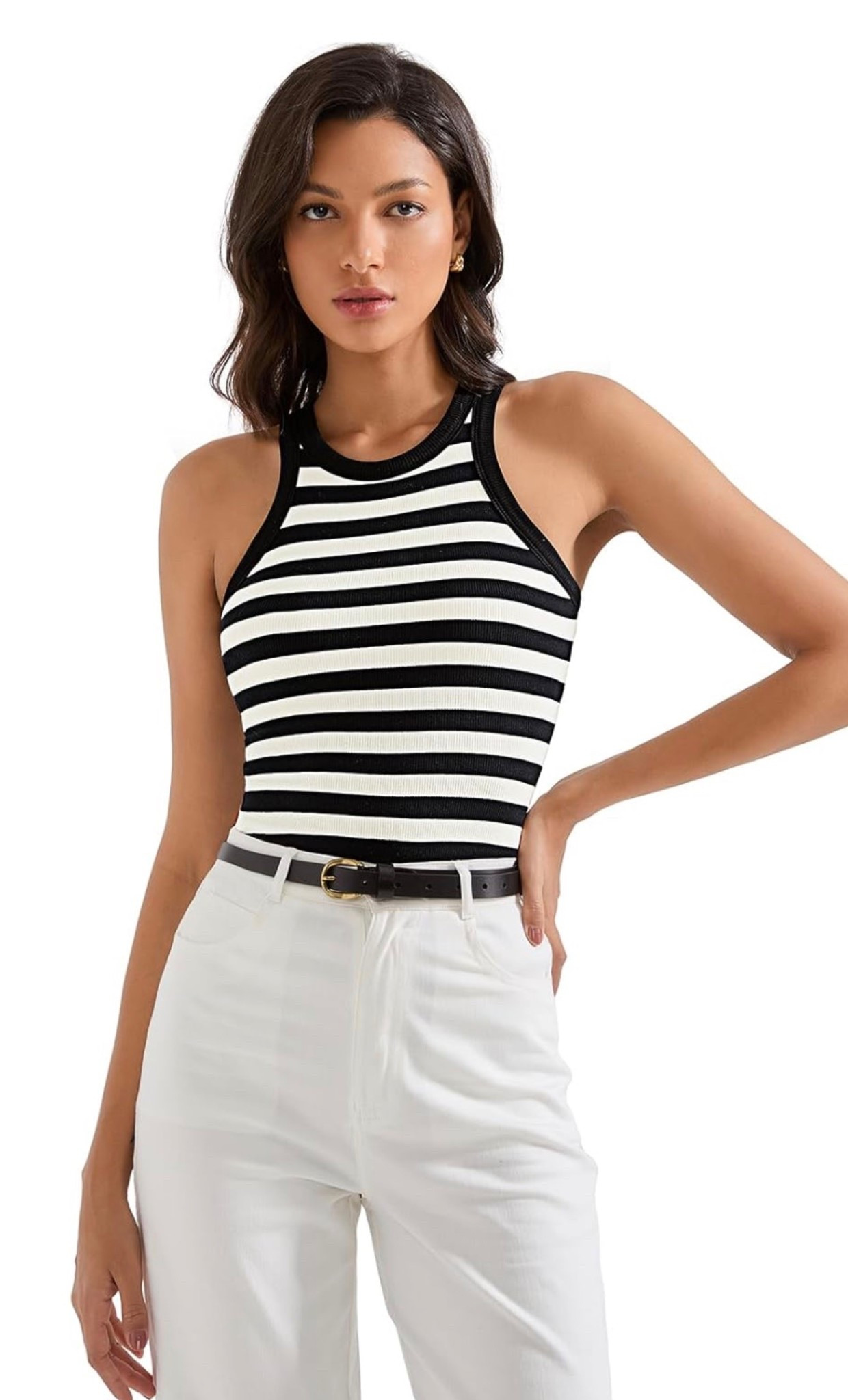 Hands down one of my favorite tank cuts, under $20! 🖤🤍

#LTKSeasonal #LTKOver40