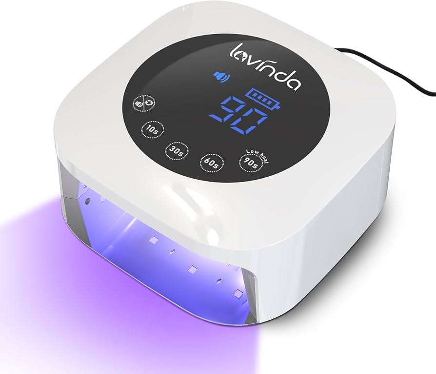 Lavinda UV Light for Nails, 54W UV LED Nail Lamp for Acrylic Gel Polish Nail with Large LCD Displ... | Amazon (US)