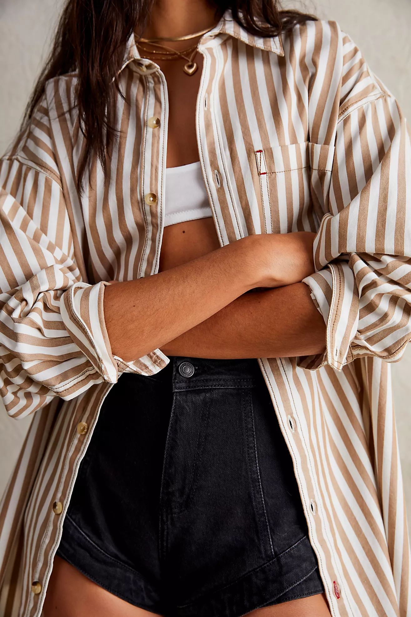 We The Free Freddie Striped Shirt | Free People (Global - UK&FR Excluded)