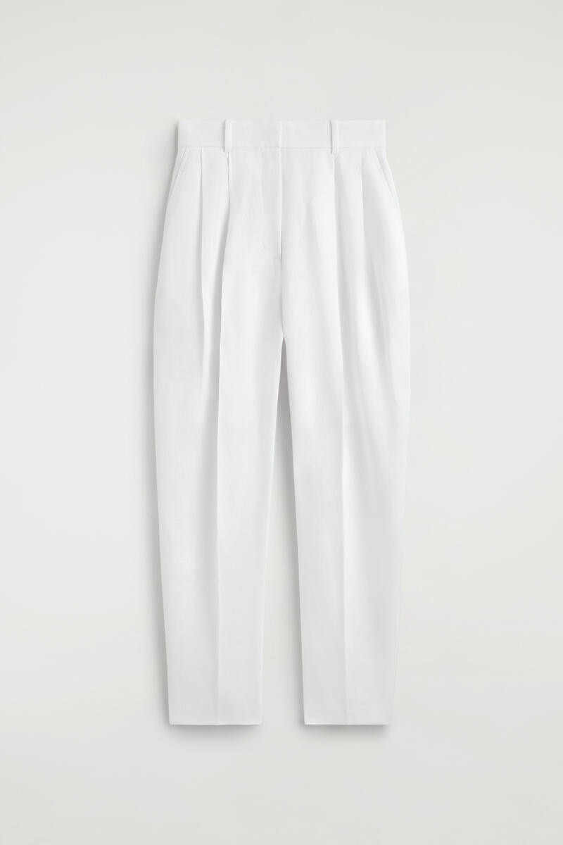 Tailored Linen Balloon-Leg Trousers | COS UK