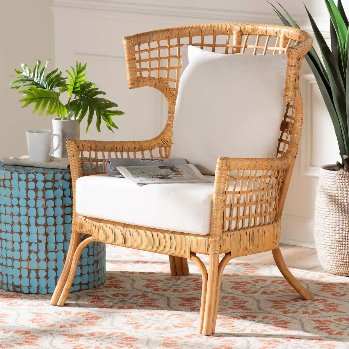 bali & pari Regina Rattan Arm Chair Light Honey | Target