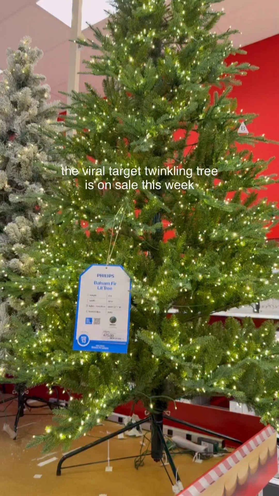 Okay this is not a drill the viral twinkling tree from Target is on sale this week and cheaper than the 7.5 ft viral Grand Duchess this week!!! TREE in the comments for the 🔗

If you couldn’t get your hands on a twinkling tree from Home Depot this is an extremely good close second, when I saw it in person I was blown away with how similar it is! Super realistic & the twinkling is just gorgeous!

Must know features
🎄 Pre lit with auto connect for easy set up!
🎄 10 different color & motion effects
🎄 Included remote control
🎄 Timer function

Twinkling Christmas Tree | Philips Balsam Fir | Target Holiday Decor | Viral Christmas Tree | Studio McGee Aesthetic #targetstyle #targethomedecor #christmasdecor #targetmusthaves

#LTKHome #LTKCyberWeek #LTKHoliday