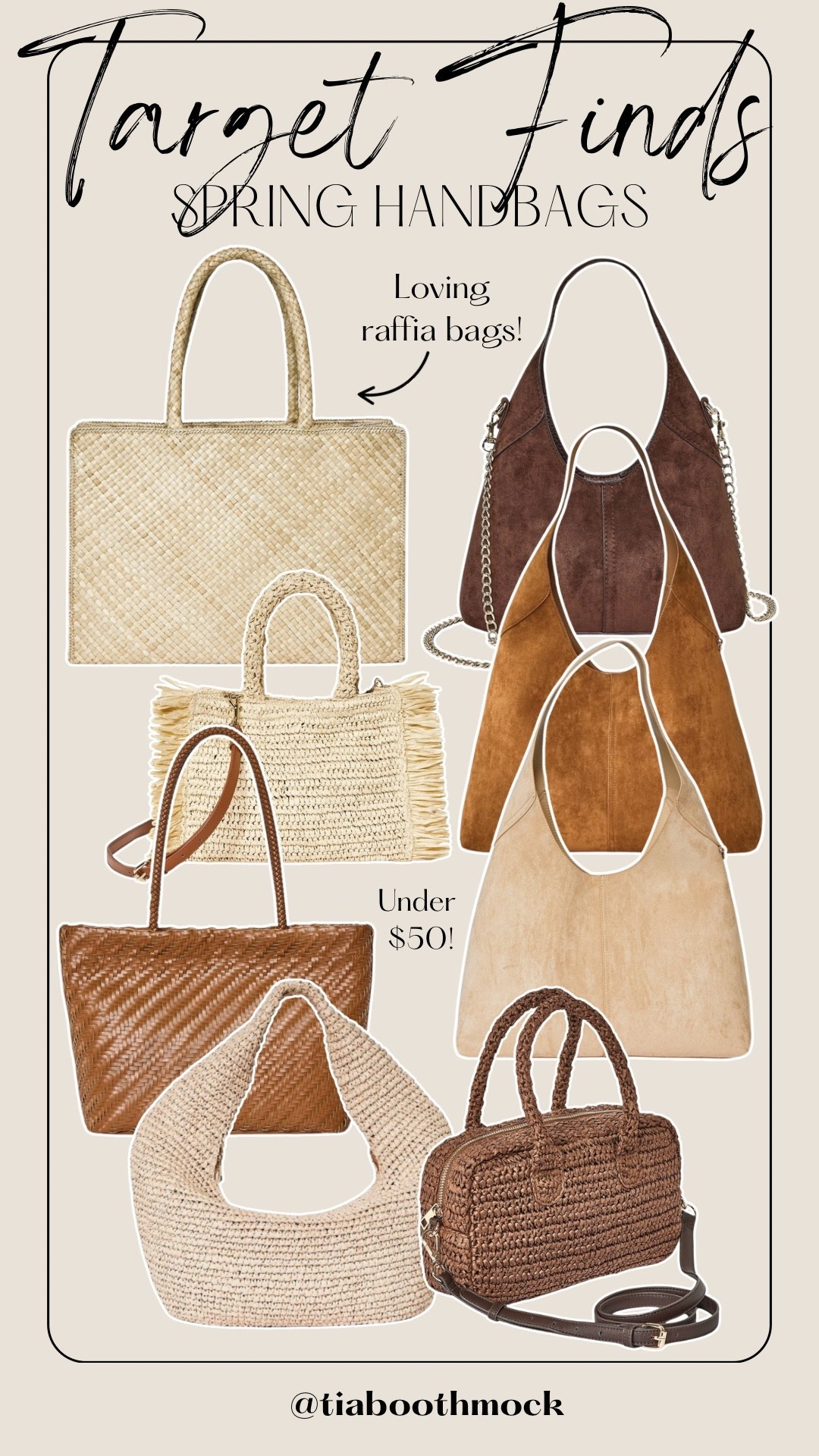 Roundup of my fave spring handbags from Target! All under $50 🤎

#LTKSeasonal #LTKWorkwear