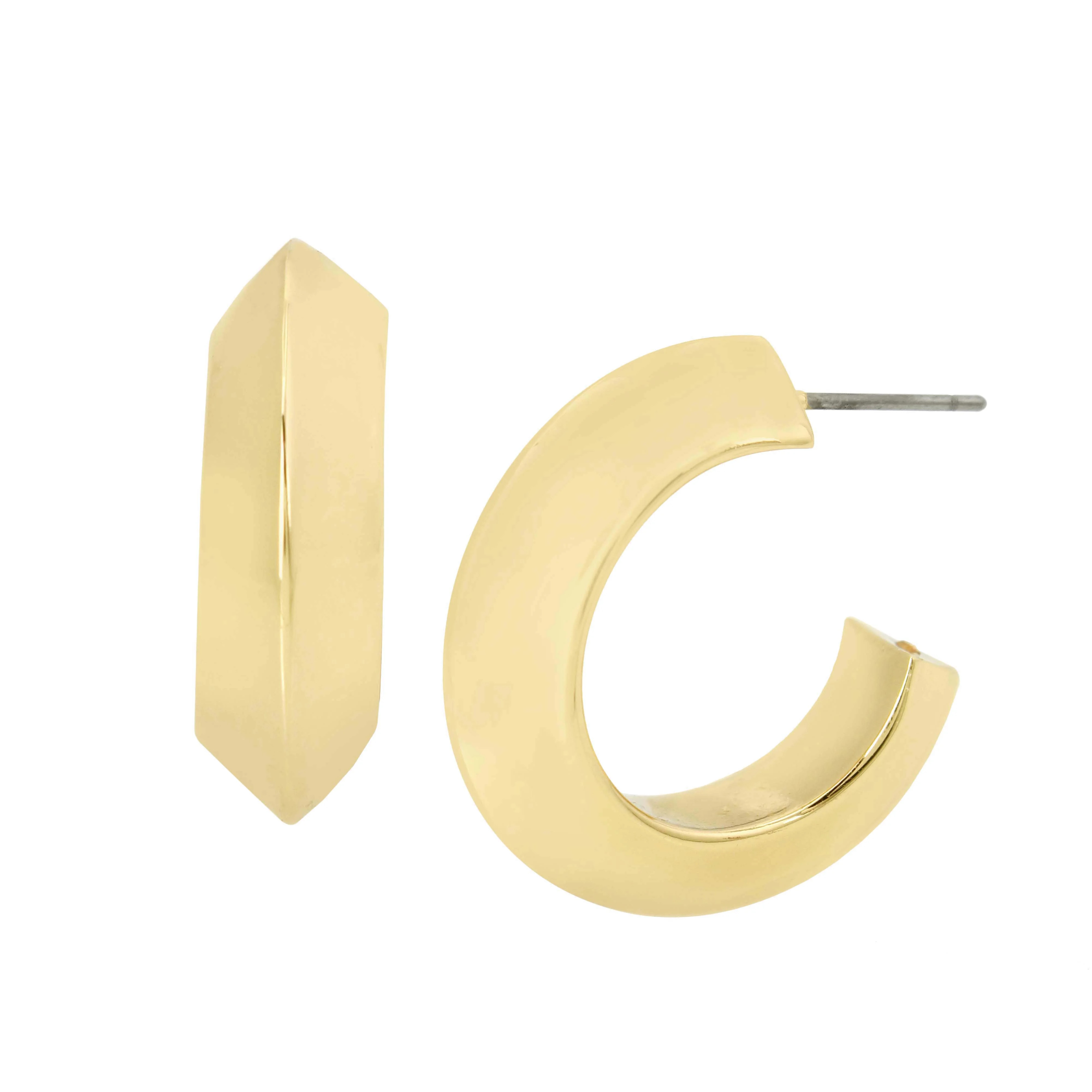 Robert Lee Morris Soho Chunky Hoop Earrings, 0.9" Length | Walmart (US)