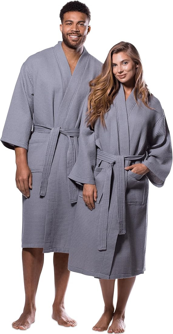 Turquaz Robes For Women Lightweight Unisex Waffle Kimono Bathrobe For Women & Men - Soft & Quick ... | Amazon (US)