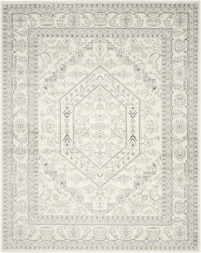 SAFAVIEH Adirondack Collection 8' x 10' Ivory / Silver ADR108B Oriental Medallion Non-Shedding Li... | Amazon (US)