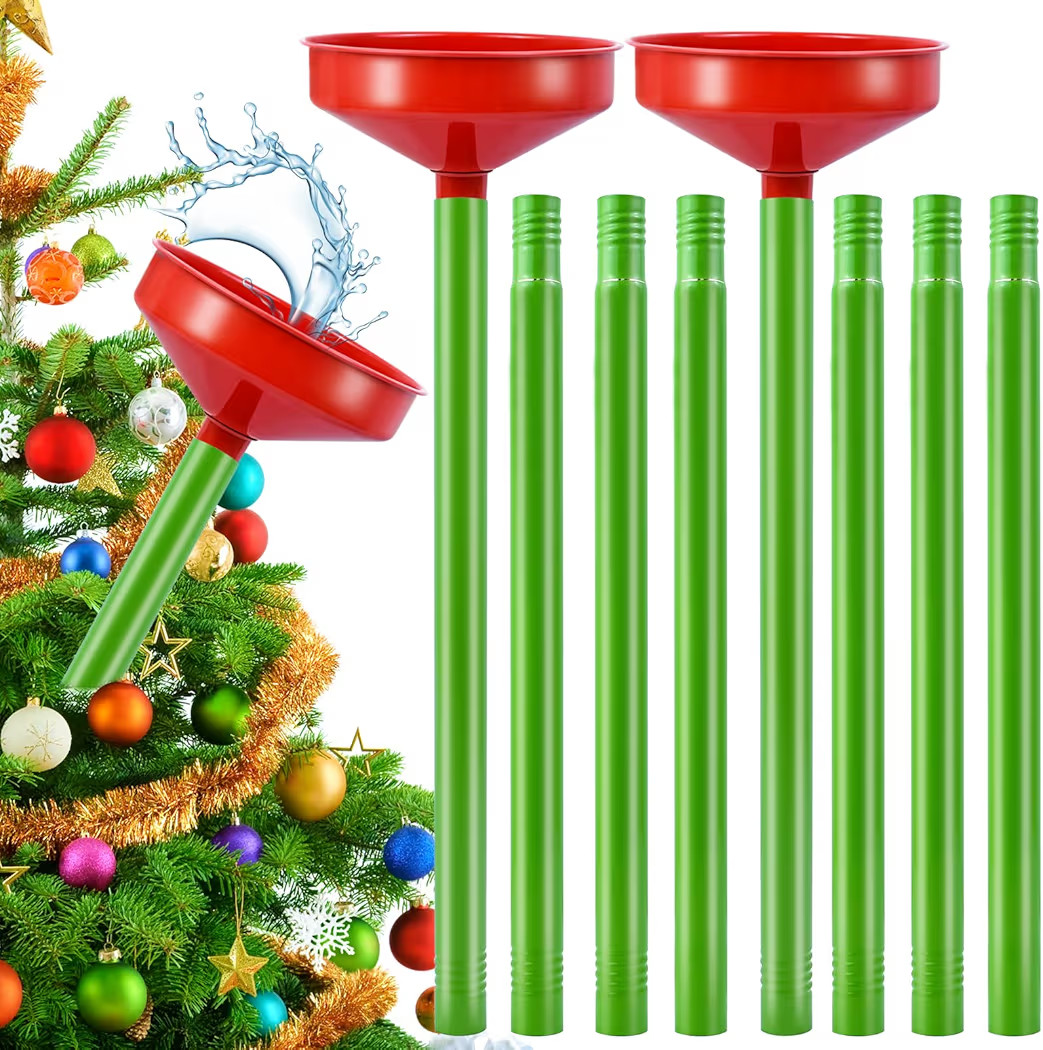 2Sets 47Inch Christmas Tree Watering Funnel, Wide Spout Christmas Tree Funnel Watering System wit... | Amazon (US)