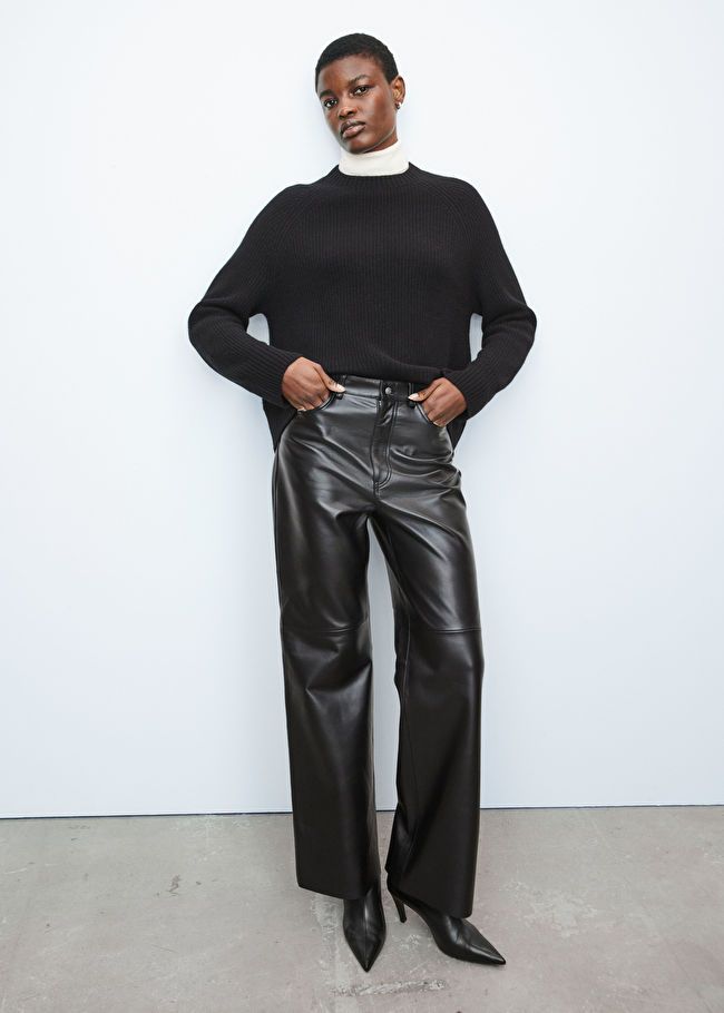 Straight Leather Trousers | & Other Stories US