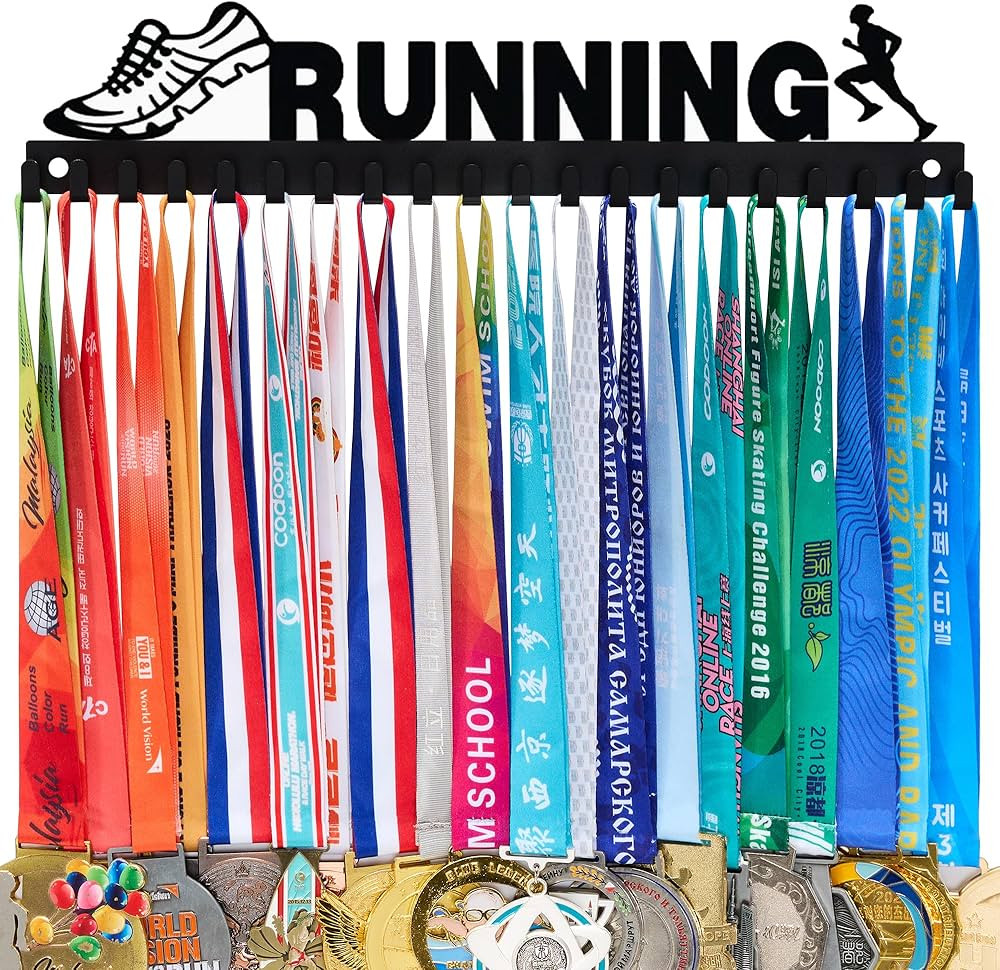 Goutoports Medal Holder Display Hanger - She Believed She Could She Did - Personalized Medal Wall... | Amazon (US)