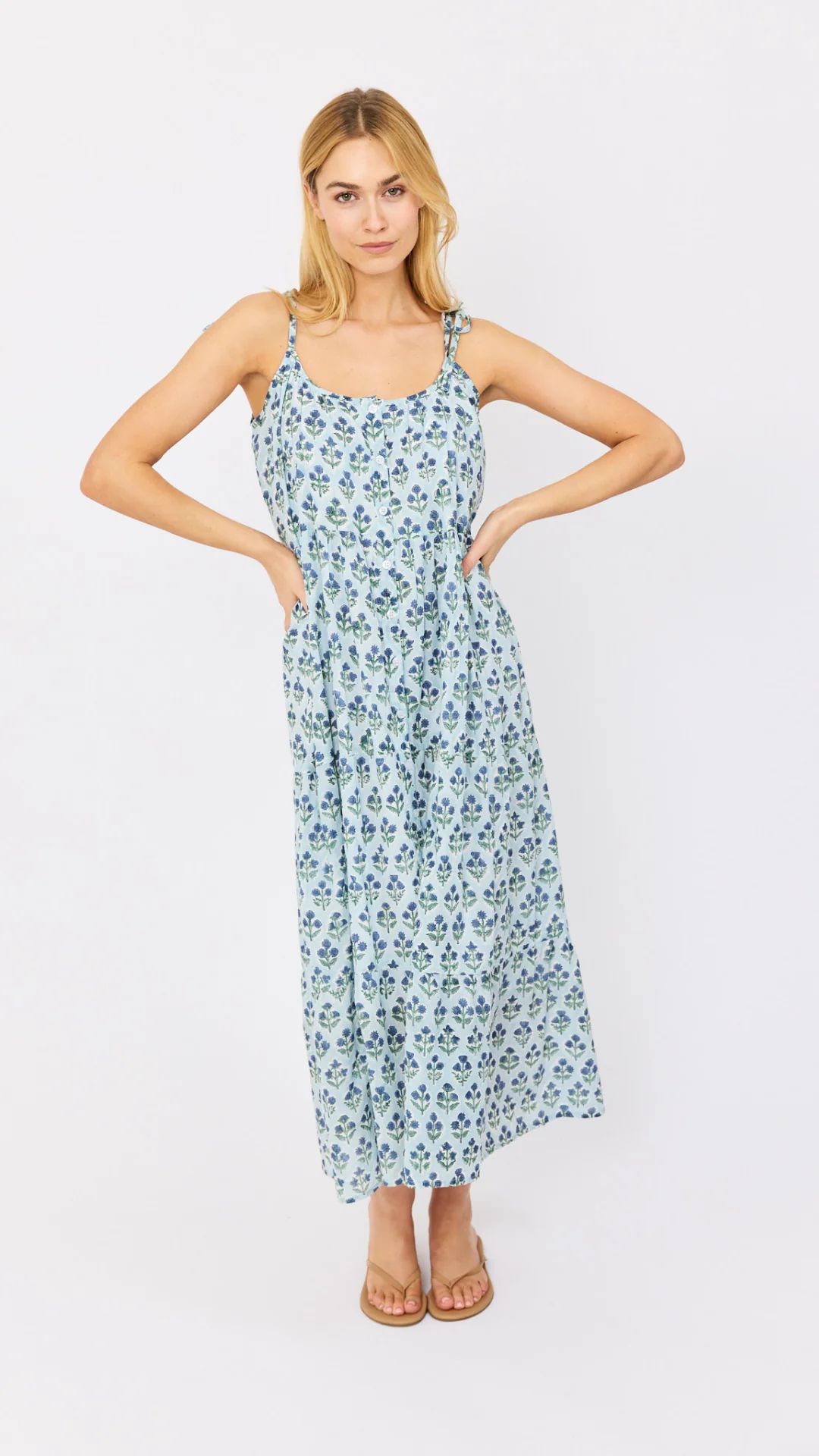 Siesta Dress - Navy Flower | Marea