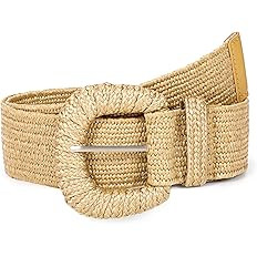 Straw Woven Elastic Belt for Women Stretchy Belts for Dress Fashion Boho Waist Belt Rattan Raffia... | Amazon (US)
