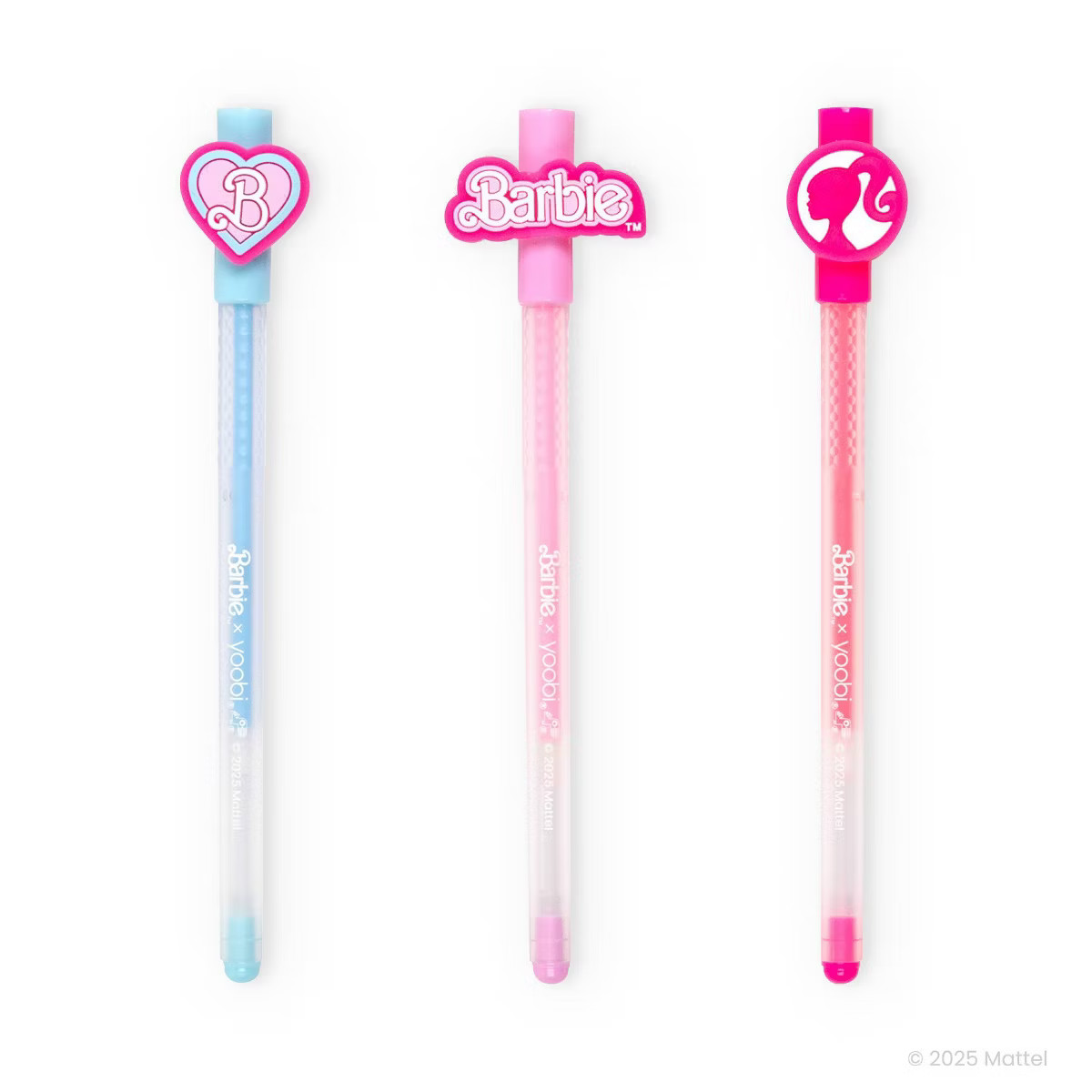 Yoobi Barbie Gel Pen 3pk with Charms | Target