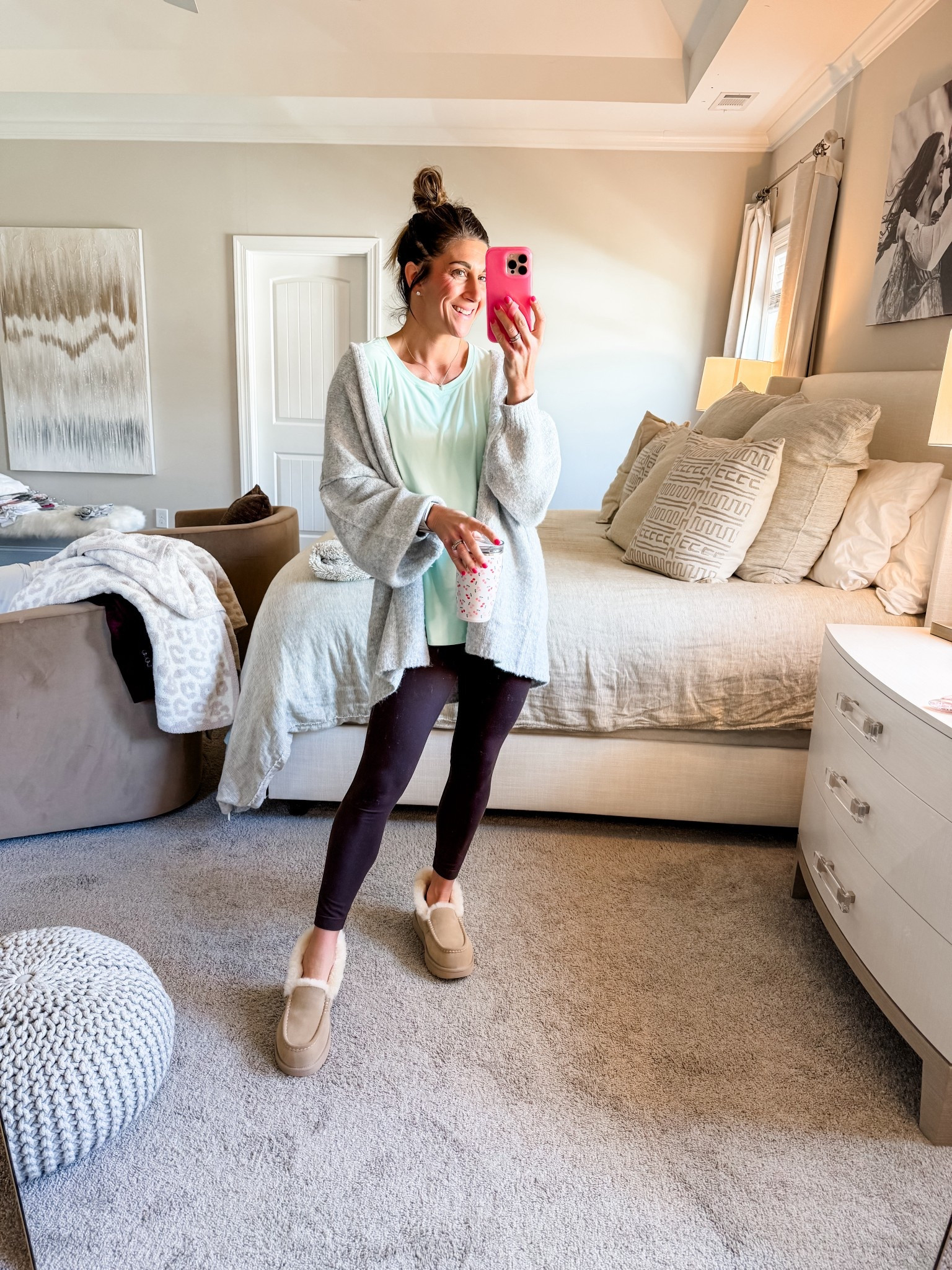 Shop cozy outfit details here!

This cozy cardigan sweater is perfect for these cooler Fall mornings, school drop off, dressing up or down! Comes in tons of colors and currently on sale 26% off.

Tee is CRZ yoga size medium. This exact color is sold out but comes in tons of other colors!

Lululemon Align 25in leggings (brown)

Uggs are tts 8 and so comfy for cooler months and come in a darker shade too

Jewelry and Loopy case also linked - code: watsonansley10 for 10% off loopy cases

Click the images to shop!

Comfy | cute | leggings | sweater | cozy | tee | crz yoga | phone case | loopy | cross necklace | align | Ugg slippers | active | fit | fitness | athletic | athlete | athleisure | swig | coffee cup | daily | style | mom fashion | accessories 



#LTKSaleAlert #LTKActive #LTKStyleTip