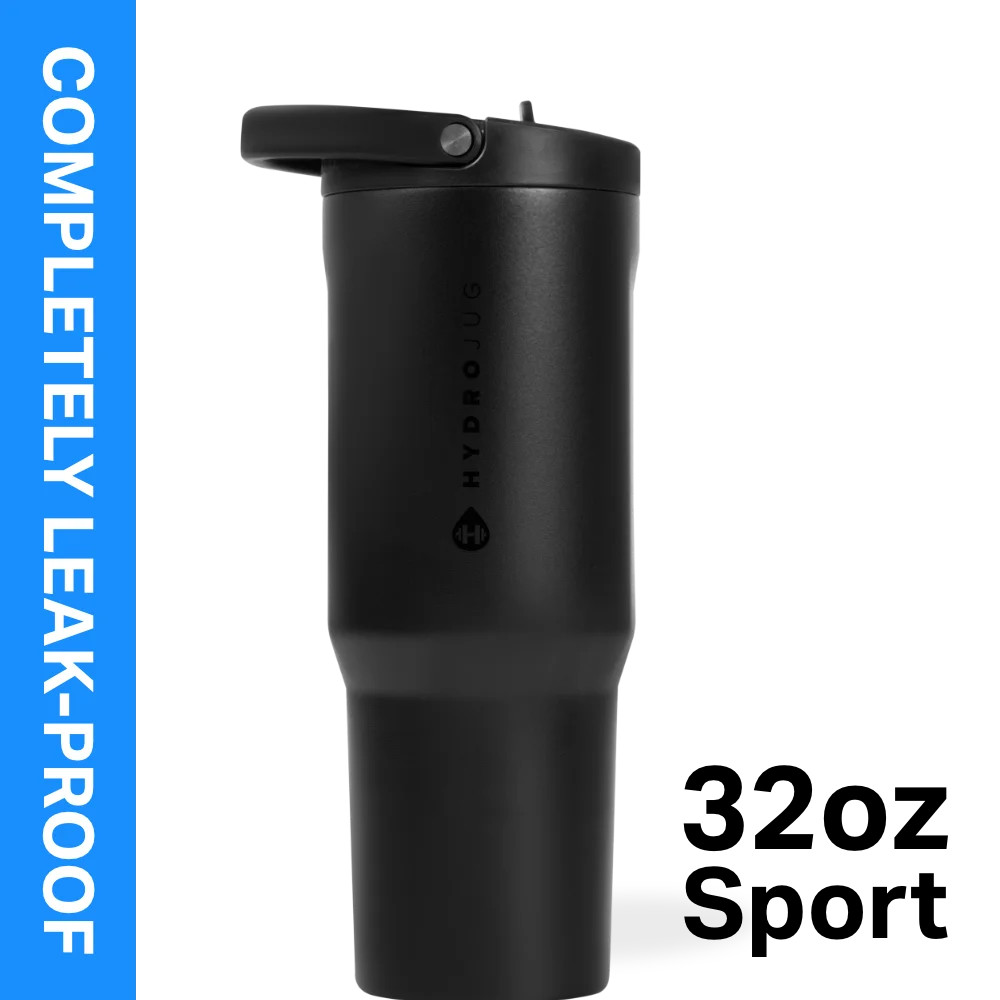 HydroJug Sport - Stainless Steel Tumbler with Straw 32oz, Vacuum Insulated, Leakproof Water Bottl... | Walmart (US)