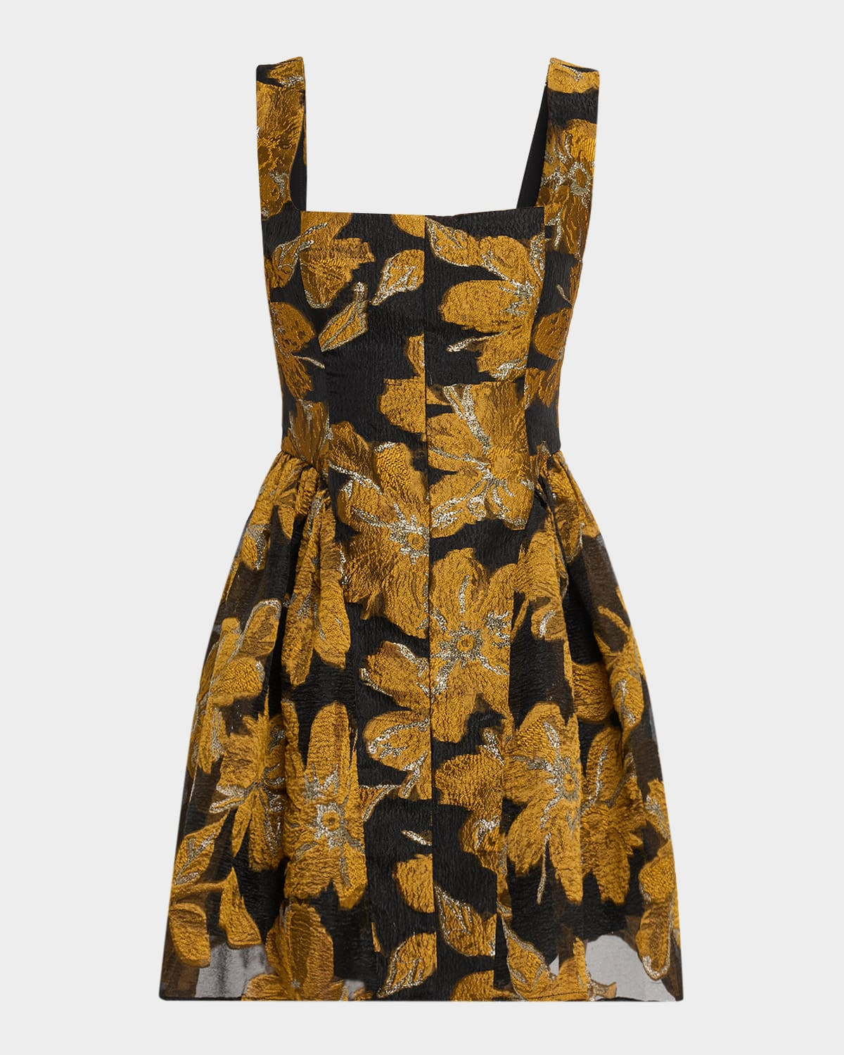 Erin Floral Brocade Fit-&-Flare Mini Dress | Neiman Marcus