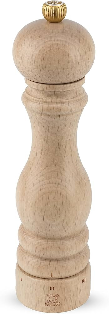 Peugeot - Paris u'Select Manual Salt Mill - Adjustable Grinder - Beechwood, Natural 8.67in. | Amazon (US)