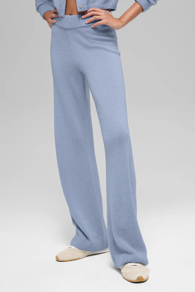 Cashmere High-Waist New Class Wide Leg Pant | Alo Yoga (US)