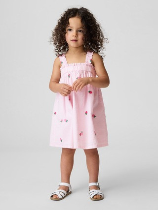 Baby & Toddler Seersucker Embroidered Dress | Gap (US)