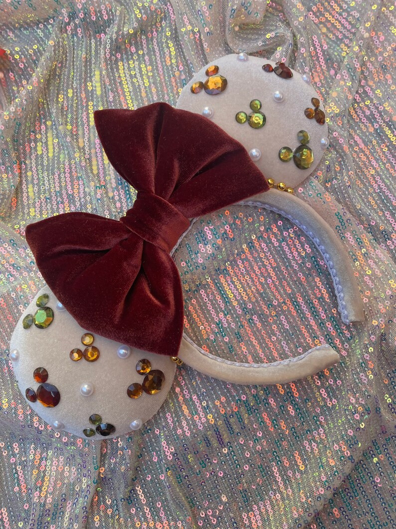 Fall Rhinestones Minnie Ears - Etsy | Etsy (US)