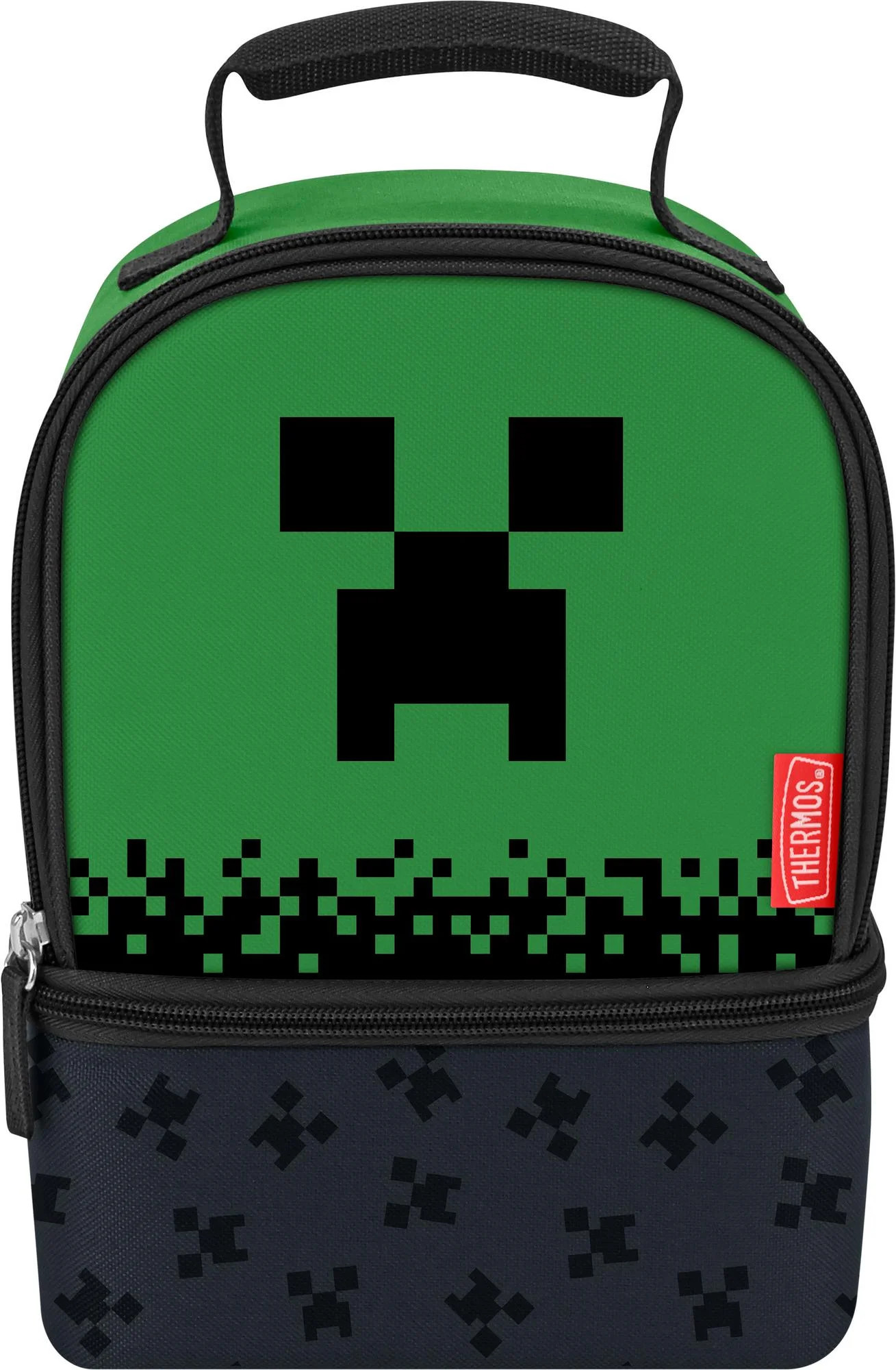 Thermos Kids Reusable Dual Compartment Lunch Bag, Minecraft | Walmart (US)