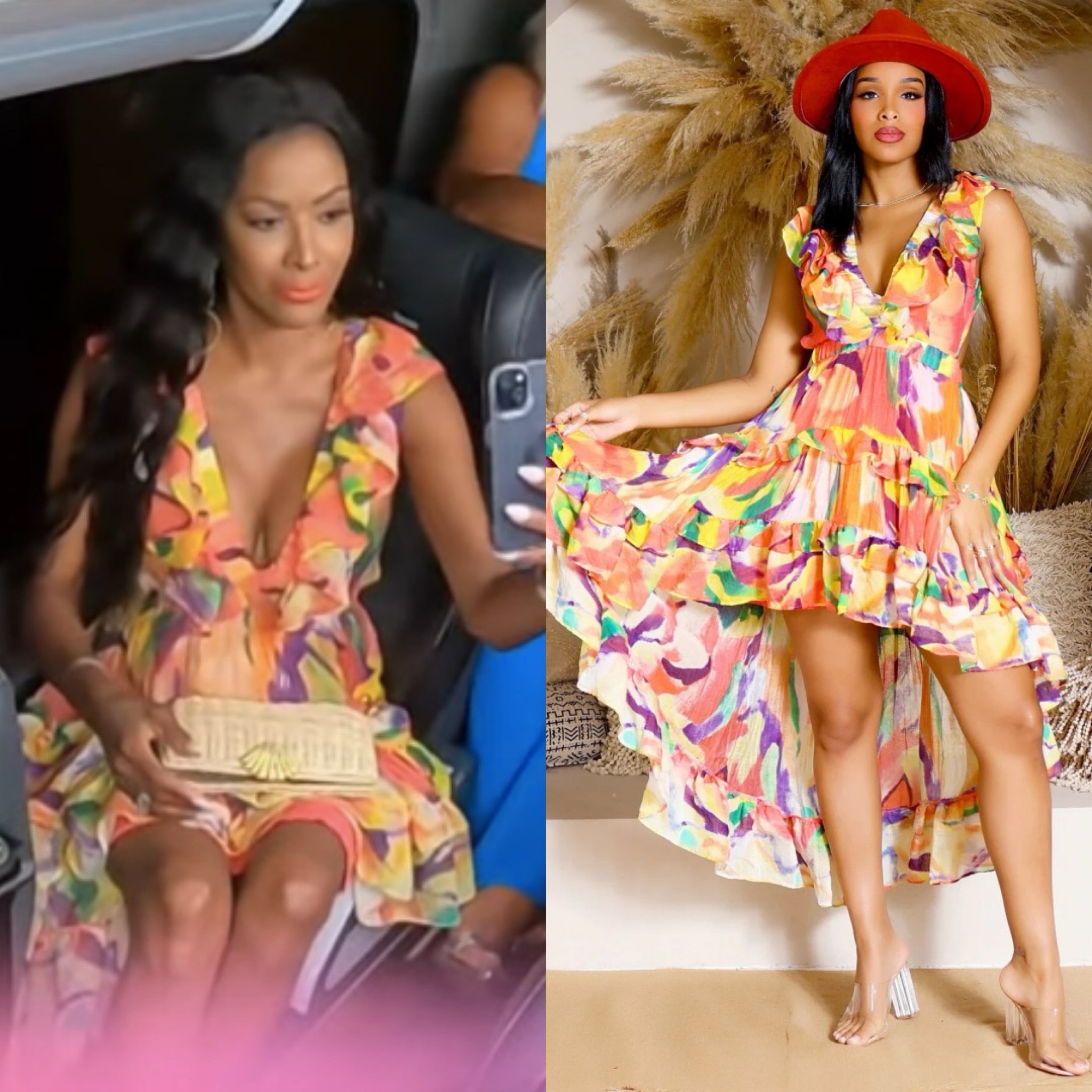 Stacy Rusch’s Printed High Low Dress