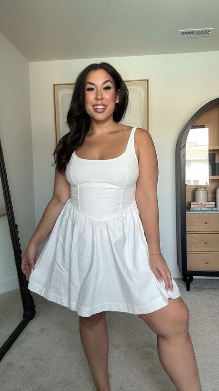 Midsize white corset dress from American Eagle! This would be so cute for a daytime bachelorette outfit, or as a spring dress outfit

#LTKstyletip #LTKSeasonal #LTKmidsize