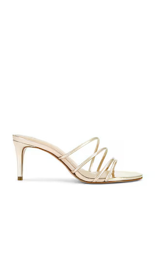 Schutz Inez Mule in Metallic Gold. - size 6.5 | Revolve Clothing (Global)