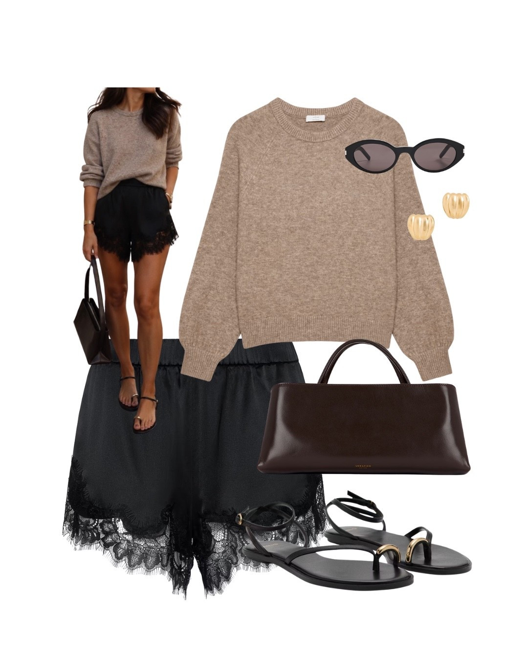Cozy knit + lace shorts is the perfect transitional combo. 🤎 Easy, chic and perfect for early fall.

fall outfit, transitional outfit, early fall style, neutral outfit, sweater outfit, lace shorts, cozy knit, minimalist style, chic casual outfit, black and brown outfit, fall fashion, everyday style, neutral fall fashion

#LTKootd #LTKSeasonal #LTKOver40
