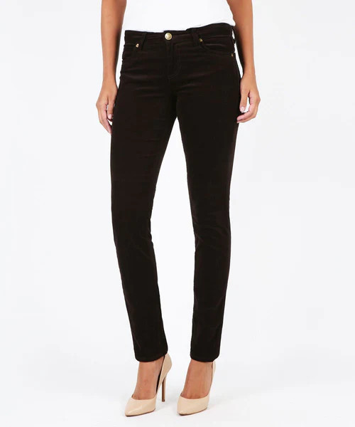 Diana Relaxed Fit Corduroy Skinny (Brown Bean) | Kut From Kloth