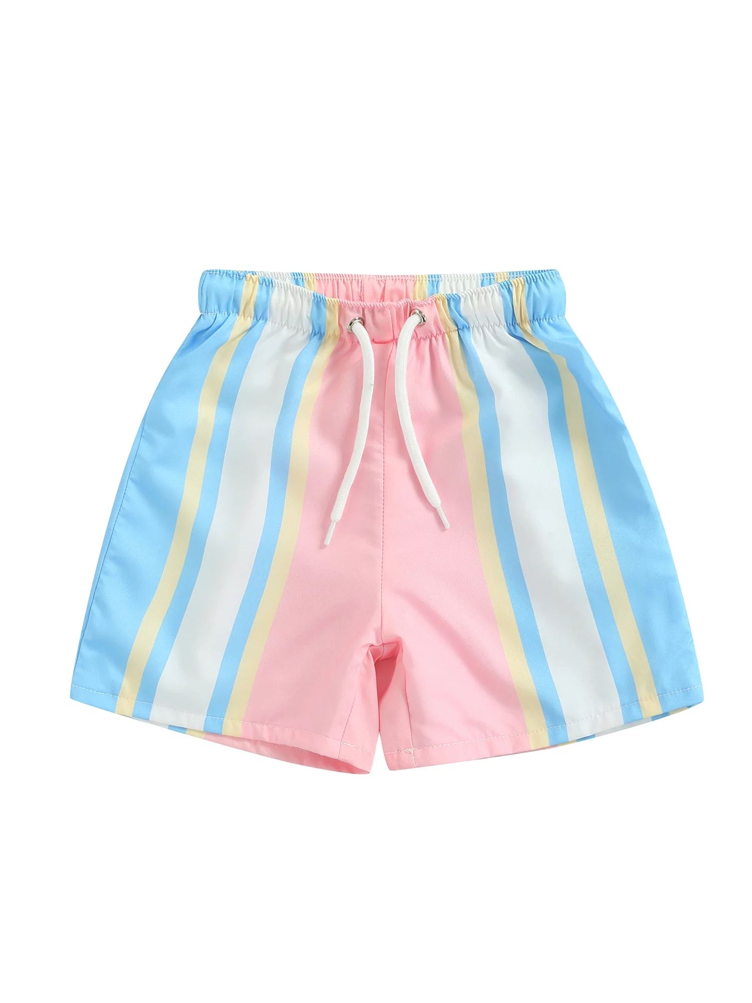 Raruxxin Toddler Boy Quick Dry Swim Trunks Beach Board Shorts Swimwear Summer Striped/Coconut Tre... | Walmart (US)