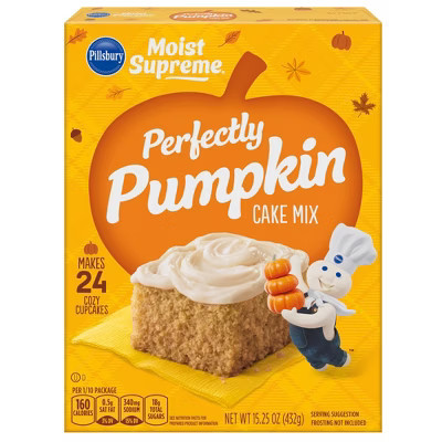 Pillsbury Moist Supreme Perfectly Pumpkin Premium Cake Mix, 15.25oz | Target