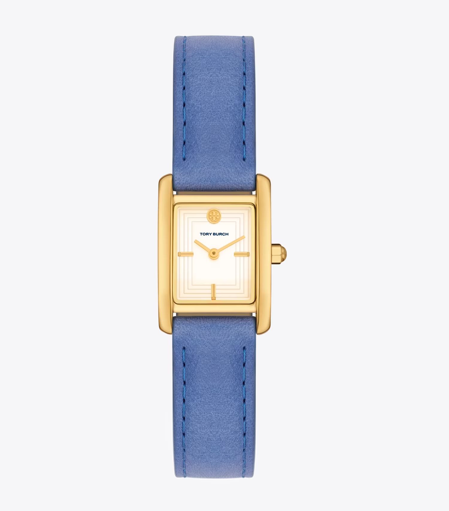 Mini Eleanor Watch, Leather/Gold-Tone Stainless Steel: Women's Designer Strap Watches | Tory Burc... | Tory Burch (US)