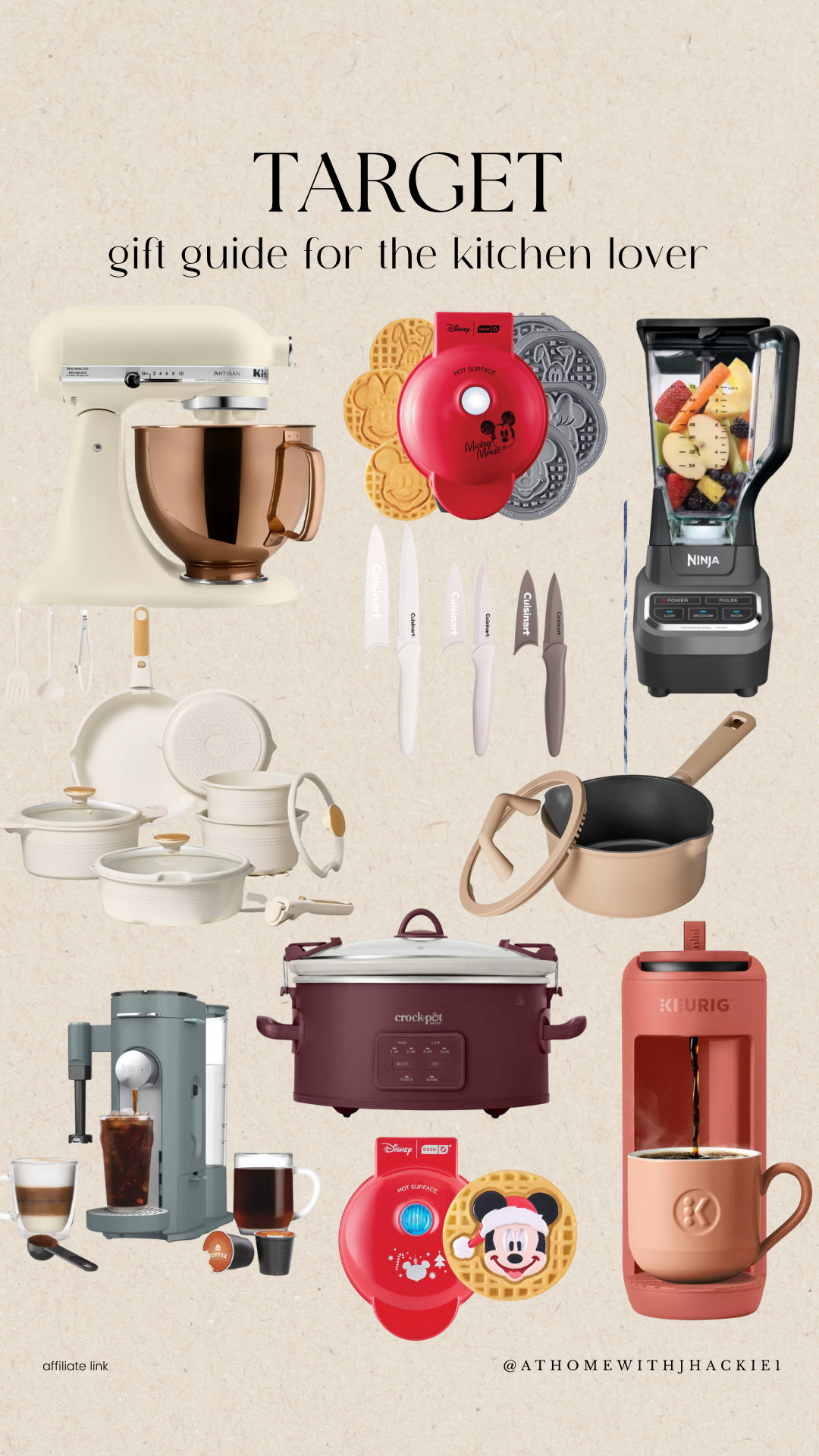 Target kitchen gifts, kitchen lover gift guide, kitchen essentials target, cookware sets target, stand mixer sale, ninja blender target, keurig coffee maker, crockpot target, disney waffle maker, kitchen gift ideas, kitchen gadgets target, home chef gift guide, holiday kitchen gifts 

 

#LTKGiftGuide #LTKHoliday #LTKfoodie