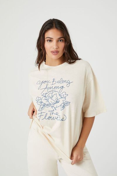 Embroidered Among The Flowers Tee | Forever 21