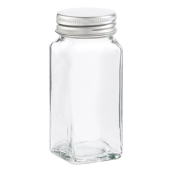 3 oz. Square Spice Jar with Aluminum Lid | The Container Store