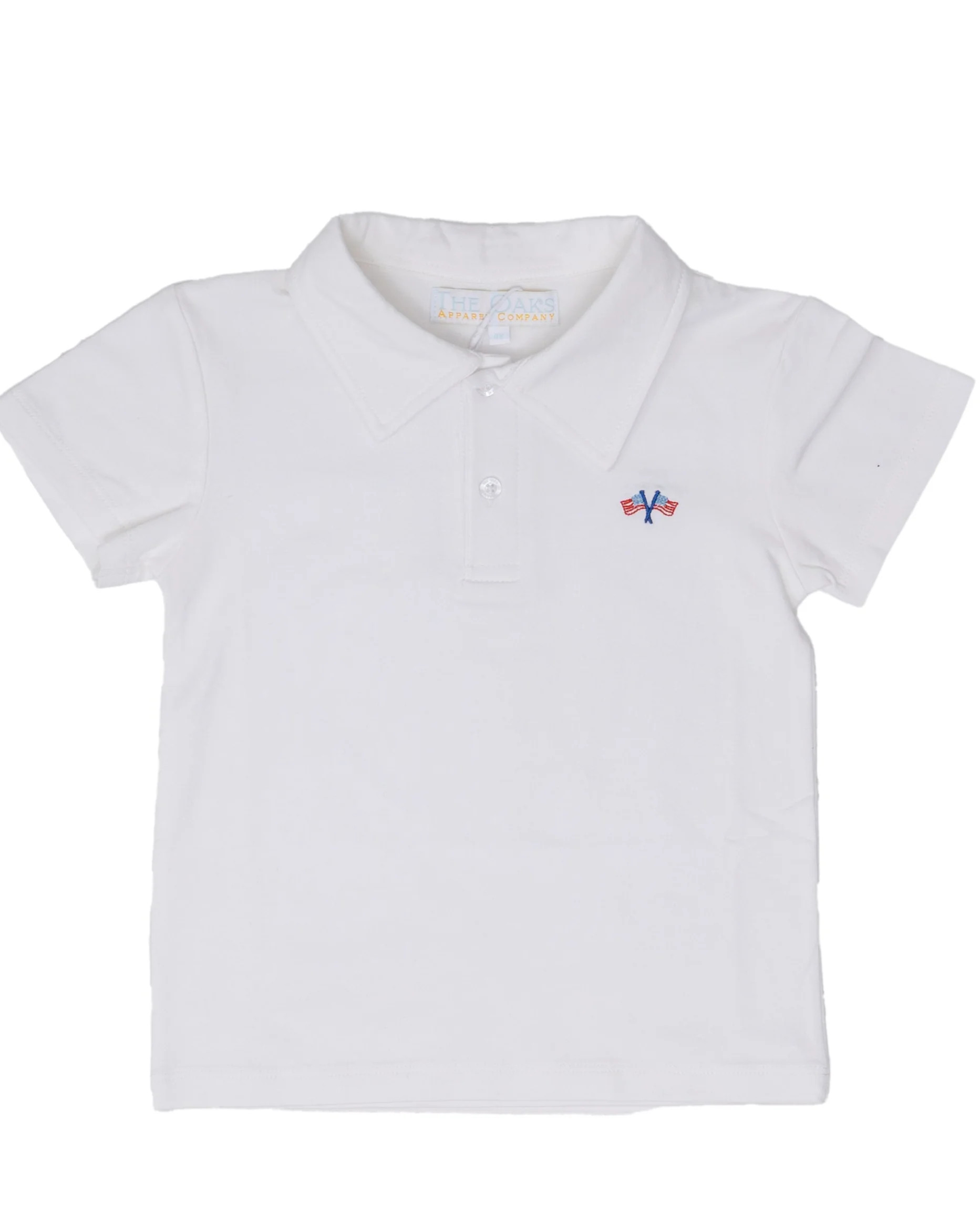 Star & Stripes Short Sleeve Polo | The Oaks Apparel Company
