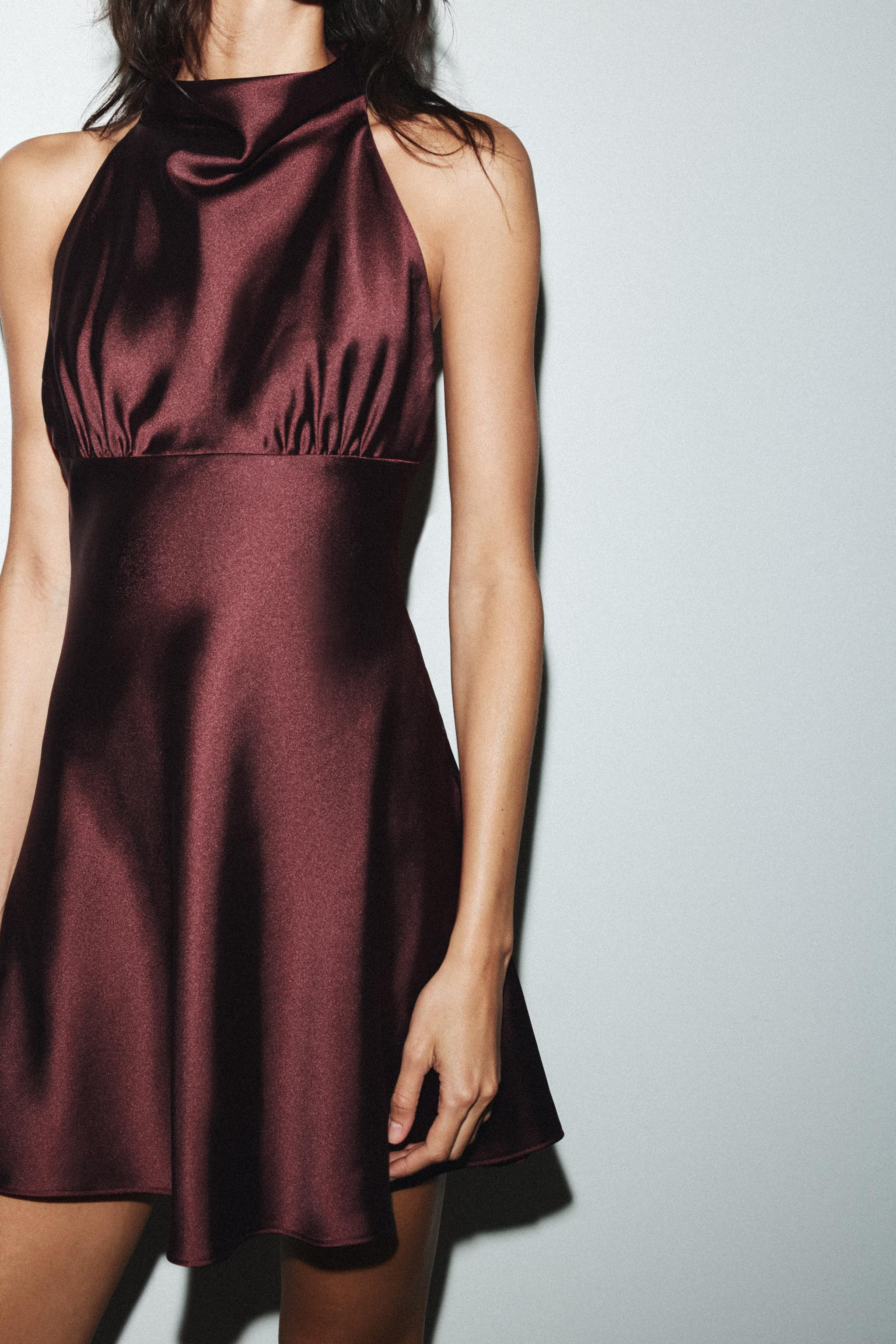 SATIN MINI DRESS | Zara UK